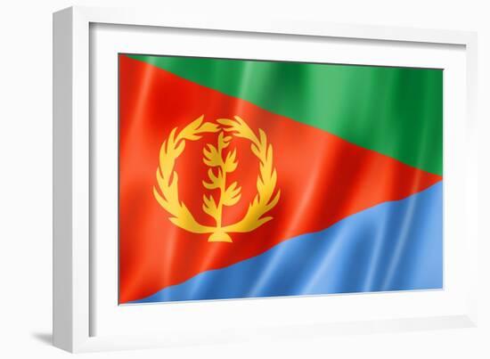 Eritrean Flag-daboost-Framed Art Print