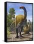 Erlikosaurus Andrewsi Dinosaurs in a Prehistoric Environment-null-Framed Stretched Canvas