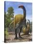 Erlikosaurus Andrewsi Dinosaurs in a Prehistoric Environment-null-Stretched Canvas