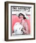 "Ermine Muff," Saturday Evening Post Cover, January 6, 1923-Ellen Pyle-Framed Giclee Print