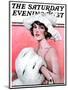 "Ermine Muff," Saturday Evening Post Cover, January 6, 1923-Ellen Pyle-Mounted Giclee Print