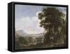 Erminia Carves the Name of Tancred on a Tree-Salvator Rosa-Framed Stretched Canvas