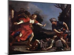 Erminia Finding the Wounded Tancredi-Guercino-Mounted Giclee Print