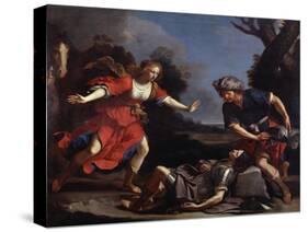 Erminia Finding the Wounded Tancredi-Guercino-Stretched Canvas