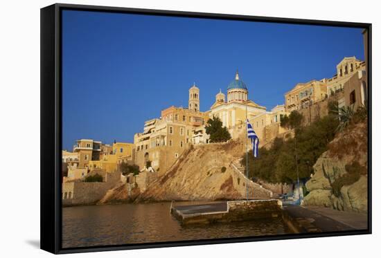 Ermoupoli (Khora), Syros Island, Cyclades, Greek Islands, Greece, Europe-Tuul-Framed Stretched Canvas