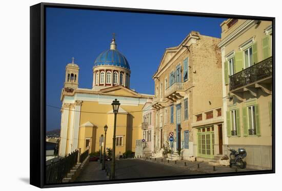 Ermoupoli (Khora), Syros Island, Cyclades, Greek Islands, Greece, Europe-Tuul-Framed Stretched Canvas