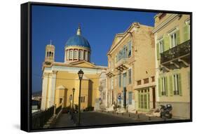 Ermoupoli (Khora), Syros Island, Cyclades, Greek Islands, Greece, Europe-Tuul-Framed Stretched Canvas