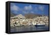 Ermoupoli (Khora) the Capital and Ano Syros, Syros Island, Cyclades, Greek Islands, Greece, Europe-Tuul-Framed Stretched Canvas