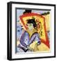 Erna with Japanese Umbrella-Ernst Ludwig Kirchner-Framed Premium Giclee Print