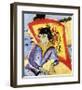 Erna with Japanese Umbrella-Ernst Ludwig Kirchner-Framed Premium Giclee Print