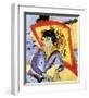 Erna with Japanese Umbrella-Ernst Ludwig Kirchner-Framed Premium Giclee Print