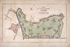 Proposed Plan for Victoria Park, Hackney, London, C1845-Ernest Albert Waterlow-Framed Giclee Print