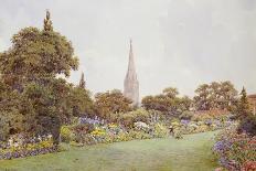 West Front and Gardens of Hatfield House, Herts-Ernest Arthur Rowe-Giclee Print