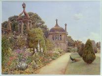 View of a Country House and Garden-Ernest Arthur Rowe-Giclee Print