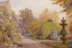 View of a Country House and Garden-Ernest Arthur Rowe-Framed Giclee Print