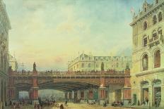 Holborn Viaduct, City of London-Ernest Crofts-Framed Giclee Print