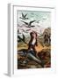 Ernest Driving the Birds Away from a Dead Shark-Johann David Wyss-Framed Art Print