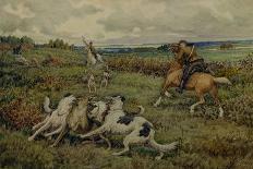 Hunting with Borzois, 1937-Ernest Ernestovich Lissner-Mounted Giclee Print