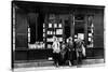 Ernest Hemingway and Sylvia Beach Infront of the 'Shakespeare and Company' Bookshop, Paris, 1928-null-Stretched Canvas