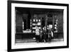 Ernest Hemingway and Sylvia Beach Infront of the 'Shakespeare and Company' Bookshop, Paris, 1928-null-Framed Photo