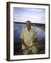 Ernest Hemingway at a Cuban Fishing Village Like the One Used in His Book "The Old Man and the Sea"-Alfred Eisenstaedt-Framed Premium Photographic Print