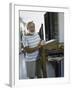 Ernest Hemingway at the Standing Desk on the Balcony of Bill Davis's Home Near Malaga-Loomis Dean-Framed Premium Photographic Print