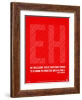 Ernest Hemingway Quote Poster-NaxArt-Framed Art Print