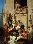 Mark Antony Brought Dying to Cleopatra VII, Queen of Egypt-Ernest Hillemacher-Stretched Canvas