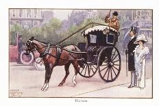 Hansom Cab-Ernest Ibbetson-Giclee Print