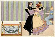 Couple dancing 1830-Ernest Louis Lessieux-Giclee Print