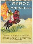 Morocco and Marseille Poster, 1913-Ernest Louis Lessieux-Framed Giclee Print