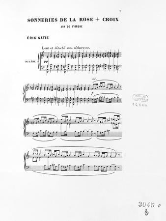 Score of Trois Sonneries De La Rose Croix, 1892