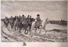 Napoleon on Campaign Followed by Marshals Ney and Berthier, Generals Drouot, Gourgaud and Flahaut-Ernest Meissonier-Stretched Canvas