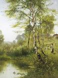 Landscape near Sonning on Thames-Ernest Parton-Stretched Canvas