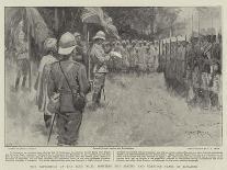 German Gun Crew Surrender to a Tank at Messines, WW1-Ernest Prater-Art Print
