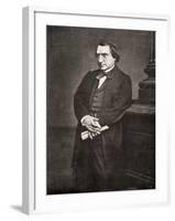 Ernest Renan, French Philosopher and Writer, 19th Century-Antoine-samuel Adam-salomon-Framed Giclee Print