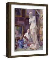 Ernest Renoux in His Studio, 50, Rue Saint-Didier-Jules Ernest Renoux-Framed Giclee Print