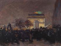 Installation des cendres du soldat inconnu. Paris, 11 novembre 1920-Ernest Renoux-Stretched Canvas