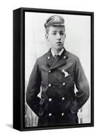 Ernest Shackleton, Aged 16, Wearing His White Star Line Uniform, 1890-English Photographer-Framed Stretched Canvas