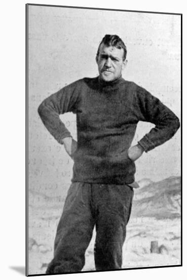 Ernest Shackleton, British Explorer, Antarctica, 1909-null-Mounted Giclee Print