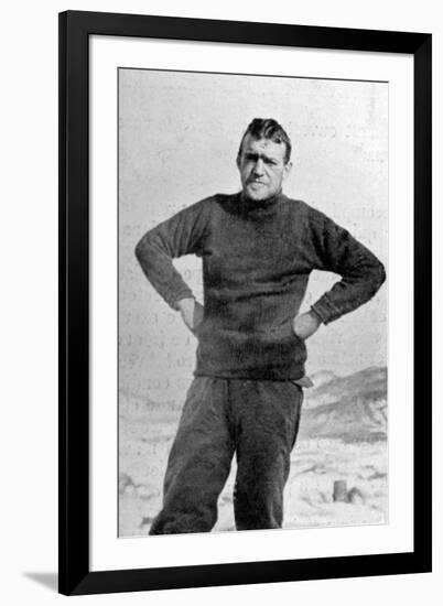 Ernest Shackleton, British Explorer, Antarctica, 1909-null-Framed Giclee Print