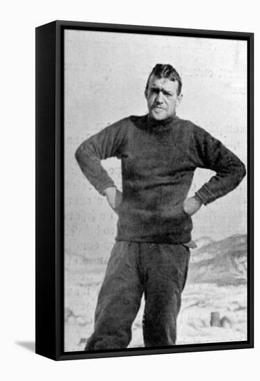 Ernest Shackleton, British Explorer, Antarctica, 1909-null-Framed Stretched Canvas