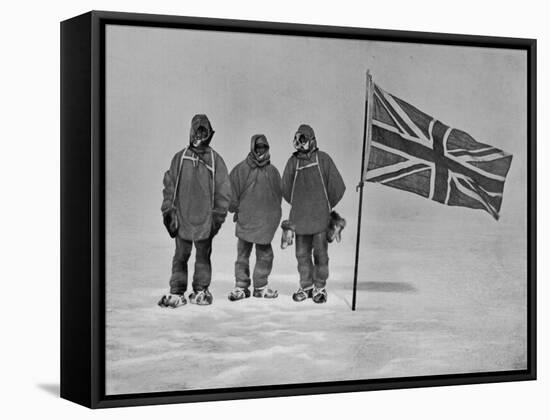 Ernest Shackleton's Expedition Reached Within 100 Miles of the South Pole-null-Framed Stretched Canvas