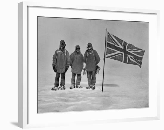 Ernest Shackleton's Expedition Reached Within 100 Miles of the South Pole-null-Framed Photographic Print