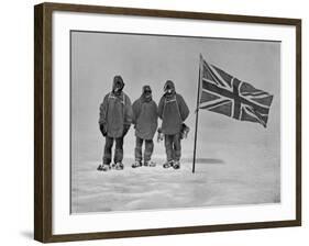 Ernest Shackleton's Expedition Reached Within 100 Miles of the South Pole-null-Framed Photographic Print