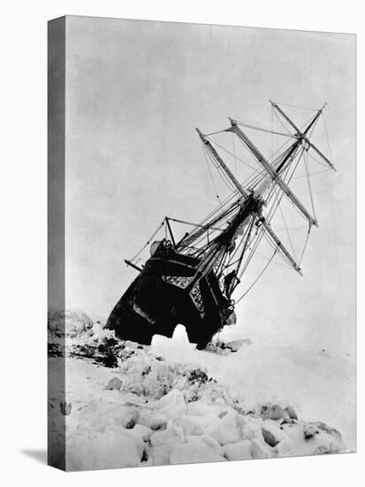 Ernest Shackleton's Expedition Ship Endurance Trapped in Ice-null-Stretched Canvas