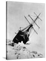 Ernest Shackleton's Expedition Ship Endurance Trapped in Ice-null-Stretched Canvas