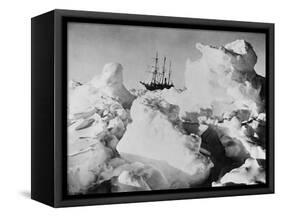 Ernest Shackleton's Ship Endurance Trapped in Ice-Bettmann-Framed Stretched Canvas