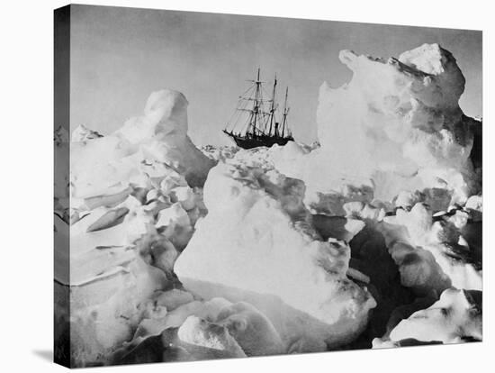 Ernest Shackleton's Ship Endurance Trapped in Ice-Bettmann-Stretched Canvas