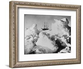 Ernest Shackleton's Ship Endurance Trapped in Ice-Bettmann-Framed Photographic Print